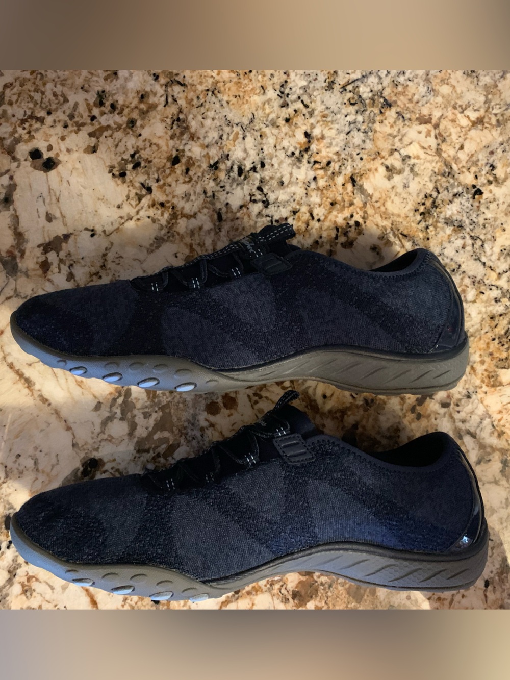 Skechers blue memory foam slip on tennis shoes size 8 - Picture 5 of 12